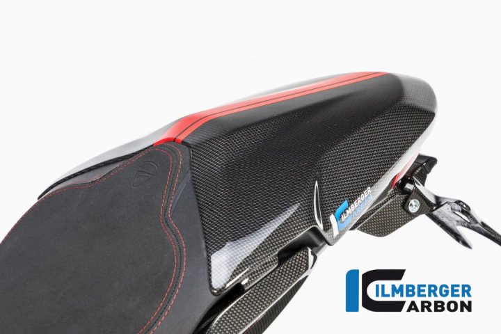 Ilmberger Carbon Sozius Sitzabdeckung glanz, Carbon für 939 Supersport VA