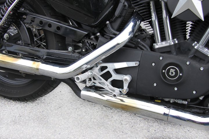 LSL Rastenanlage mit ABE für Harley Davidson Sportster, 2004-2013 ohne ABS, silber