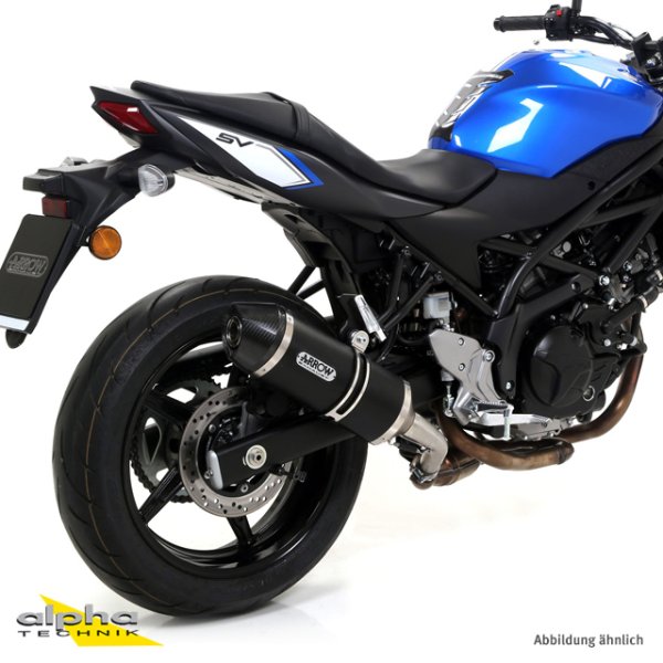 ARROW Auspuff RACE TECH für Suzuki SV650 2016- aus Aluminium, schwarz