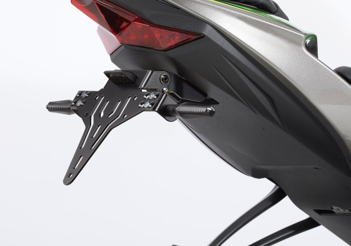 PROTECH Kennzeichenhalterset inkl. Reflektor und Kennzeichenbeleuchtung fÃ¼r ZX-6R ZX636G für ZX-