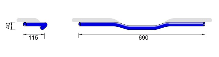 LSL Alu-Lenker CLUBMAN® Speed Bar AS1, 7/8 Zoll, schwarz