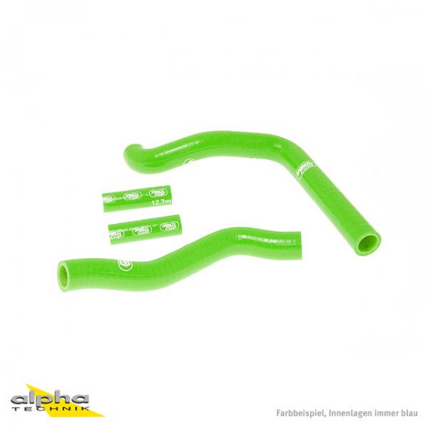 SAMCO Siliconschlauch Kit grün f Kawasaki KX250, 2005-08 für KX250
