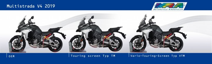 MRA Tourenscheibe TM farblos MULTISTRADA V4 / PIKES PEAK