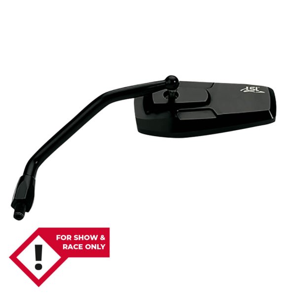 LSL Spiegel GONIA, Lenkerspiegel, links, schwarz. Für Fahrzeuge mit deutscher Betribserlaubnis zugel