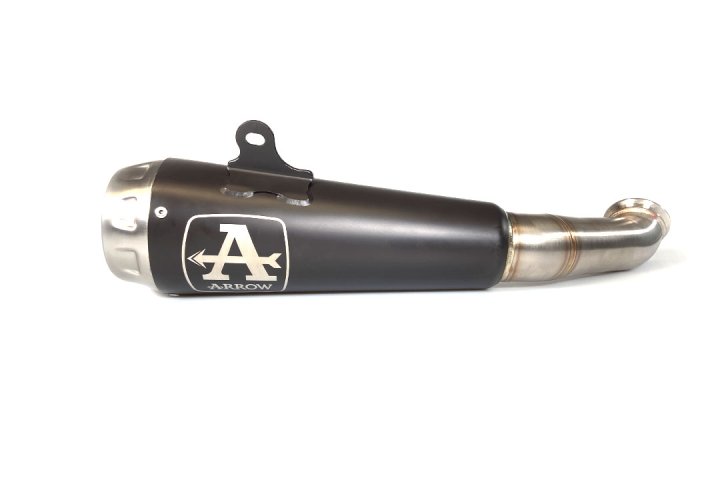 ARROW Auspuff DARK PRO-RACE für KTM 125RC / 390RC / 125 DUKE / 390 DUKE 2017-2020, Edelstahl schwar