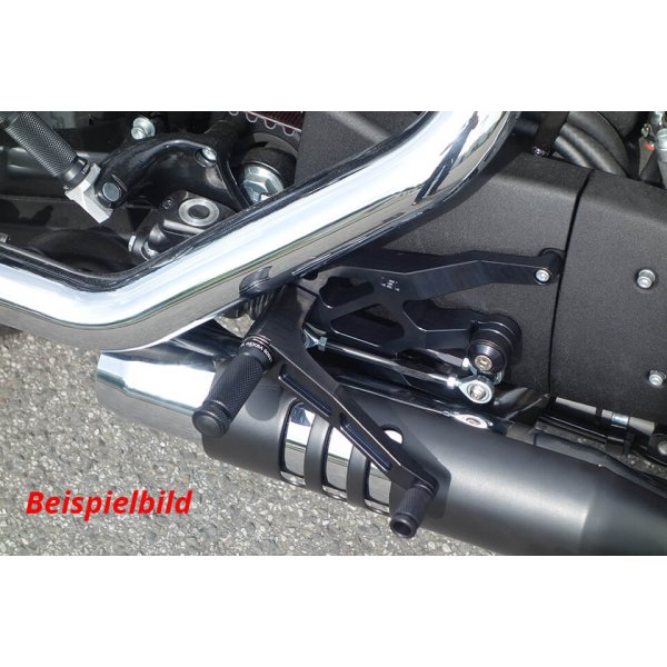 LSL Rastenanlage mit ABE für Harley Davidson Forty-Eight, schwarz