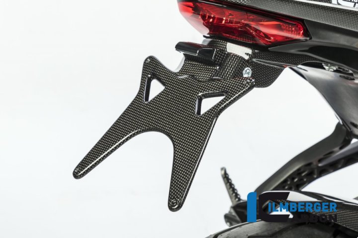 Ilmberger Carbon Kennzeichenträger glanz, Carbon für 939 Supersport VA