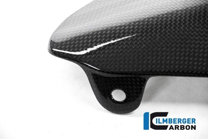 Ilmberger Carbon Stiefelschutz am Auspuff glanz für Monster 1200S MA