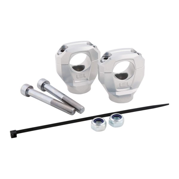 LSL GONIA Klemmbock-Kit 28,6 mm für BMW S1000R, Typ 2R99, 2R99r, 2021- , silber