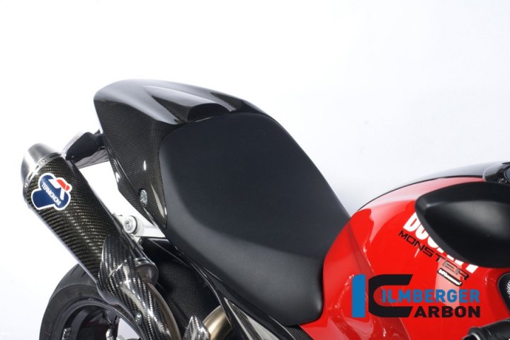 Ilmberger Carbon Sozius-Sitzabdeckung, Carbon für Monster 1100S M5