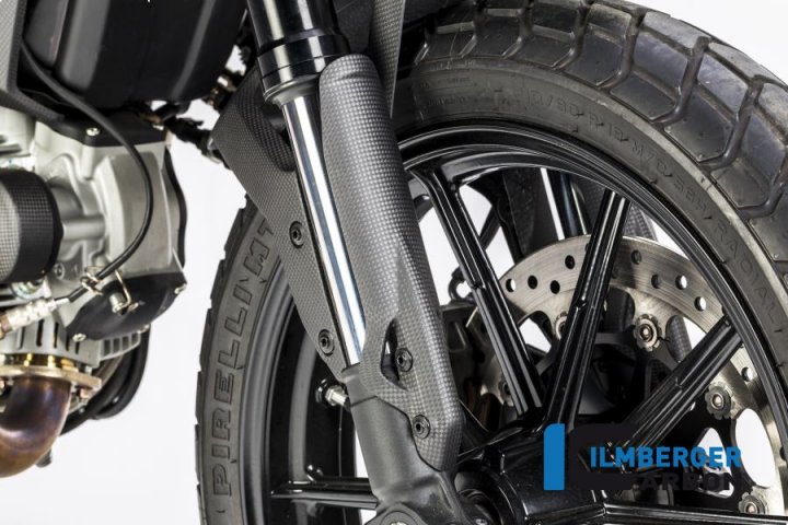 Ilmberger Carbon Standrohrcover rechts matt für Scrambler 800 Classic KC
