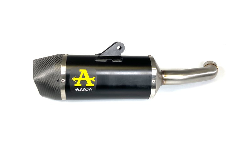 ARROW Auspuff INDY RACE DARK für KTM 125 Duke und KTM 390 Duke ab Modelljahr 2021-