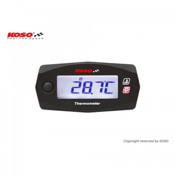 KOSO Dual Thermometer Mini 4 (Batterie) bis 250 Grad für