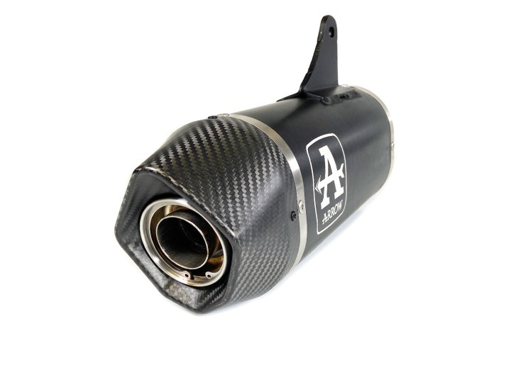 ARROW Auspuff INDY RACE DARK Aluminium für Moto Guzzi V100 Mandello Modelljahr 2023-