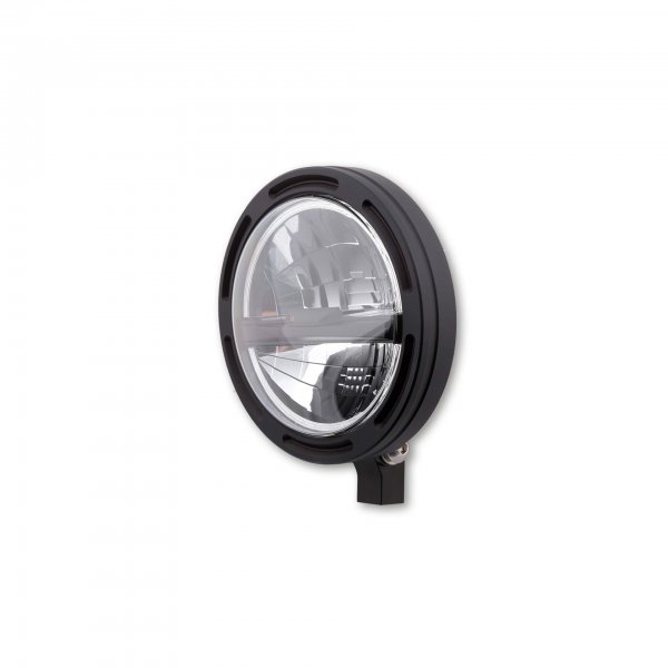 HIGHSIDER 5 3/4 Zoll LED-Scheinwerfer FRAME-R2 Typ 5, schwarz, untere Befestigung für