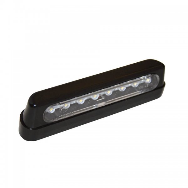 SHIN YO LED Kennzeichenbeleuchtung, ABS schwarz, lang für Super Cub C 125 - 10 KW