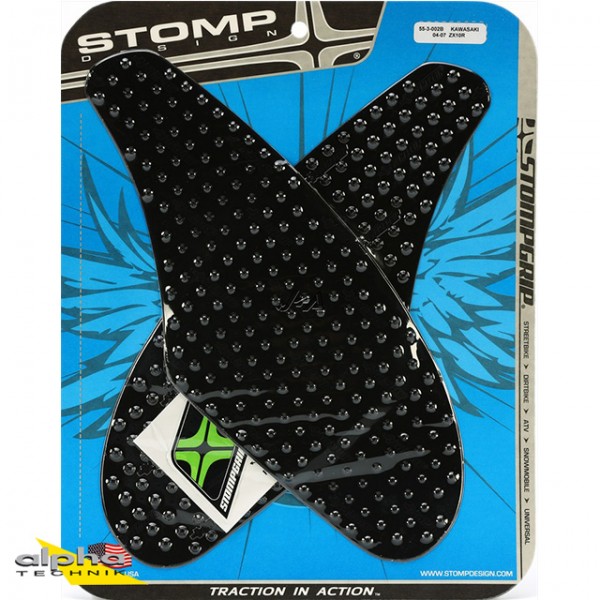 Stompgrip schwarz, Kawasaki ZX10R, 2004-07 ZX10R Ninja ZXT00C