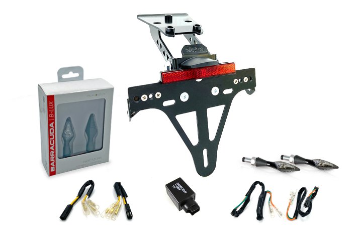 alpha Technik Kennzeichenhalter-Kit für Honda CB/CBR650FA für CB650F RC97 EURO4