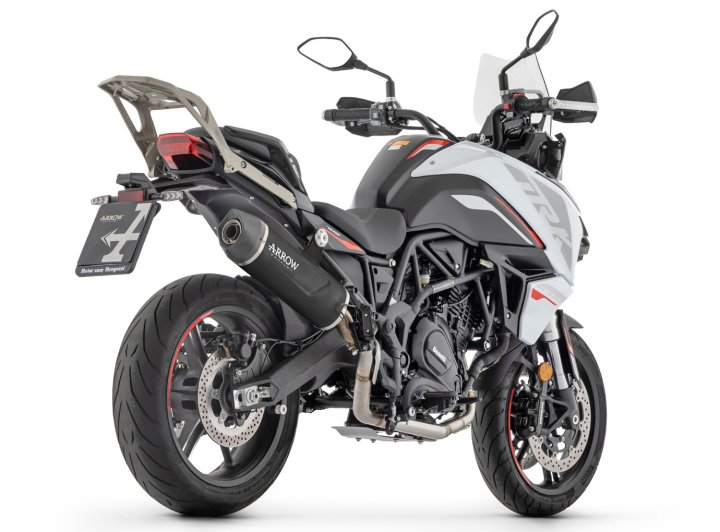 ARROW Auspuff INDY RACE EVO Aluminium DARK für Benelli TRK 702 / 702 X Modelljahr 2023-