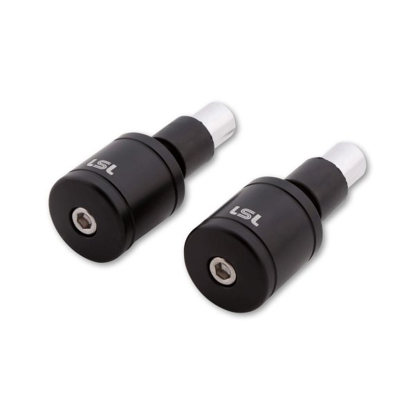 LSL Lenkerendgewicht, Aluminium, zylindrisch, groß, mit LSL-Logo, für 14 mm und 18 mm Innendurchmess