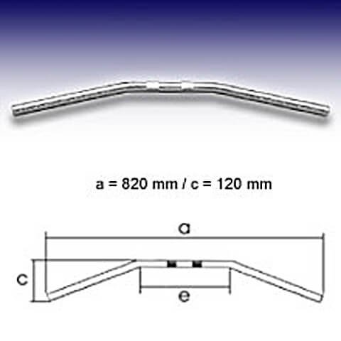 FEHLING Lenker Drag Bar Medium, 7/8 Zoll, 82cm für