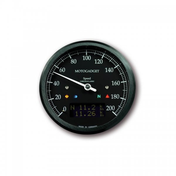 motogadget Tachometer Chronoclassic speedo Dark Edition für