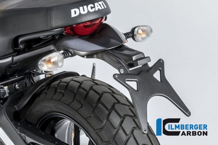 Ilmberger Carbon Oberer Kennzeichenträger für Scrambler 800 Classic KC