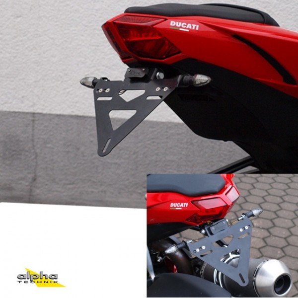 alpha Technik Kennzeichenhalter für Ducati Streetfighter 848, F1 für Streetfighter 848 F1