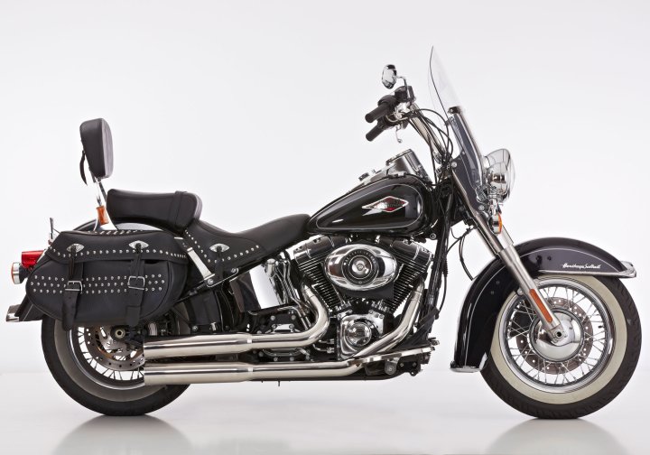 FALCON Double Groove Komplettanlage mit Kat fÃ¼r SOFTAIL Custom FXSTC für SOFTAIL Custom FXSTC