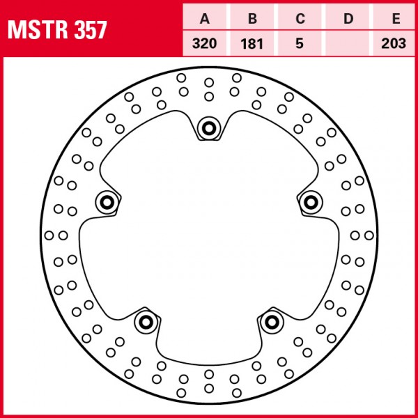 TRW Bremsscheibe Allround Semifloating MSTR357 R1150R R11R