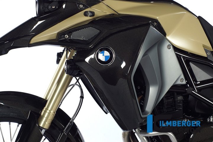 Ilmberger Carbon Wasserkühlerabdeckung links, Carbon für F800GS Adventure E8GS