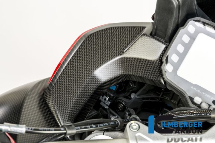 Ilmberger Carbon Abdeckung neben Cockpit links matt für Multistrada 1200 AA