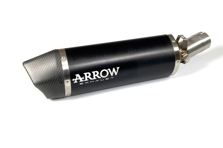 ARROW Auspuff MAXI RACE TECH für BMW R1200R / R1200RS 2015-16 aus Aluminium, schwarz