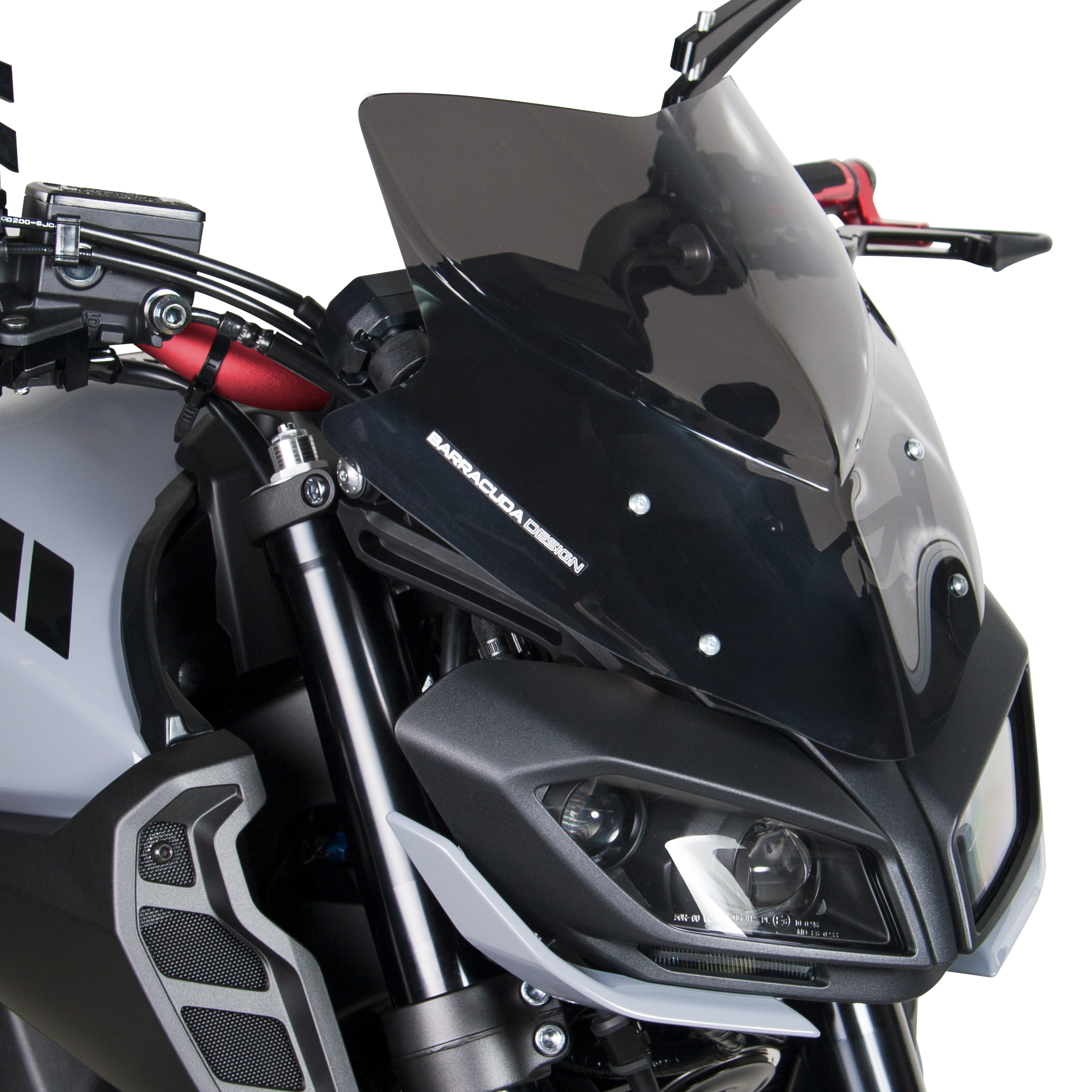 Windschutzscheibe Für Yamaha MT-09 Tracer 2015-2017 – Matt-Schwarz, Aus PMMA-Plexiglas, 3mm Stark, Italienisches Design.