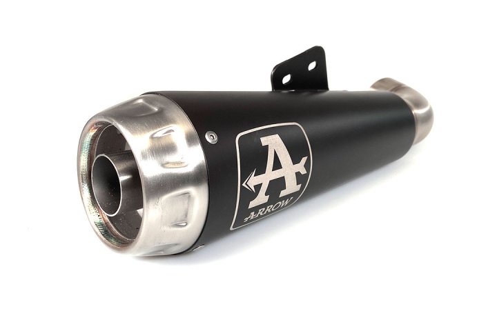 ARROW Auspuff DARK PRO-RACE Edelstahl schwarz für BMW F900R / BMW F900XR 2020-, Edelstahl schwarz