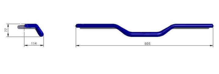 LSL X-Bar Alu-Lenker Adventure X04, 1 1/8 Zoll, silber