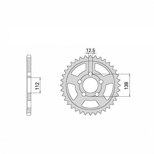 Kettensatz EK-Chain 530 ZVX-3 für Honda CBF1000 Modelljahr 2006-2009