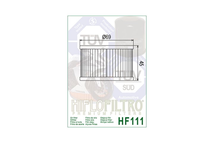 HIFLO Filter Ölfilter HF111 HONDA CB250 CB250