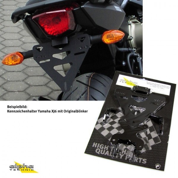 alpha Technik Kennzeichenhalter Yamaha XJ6/Diversion, RJ19 für XJ6 RJ19