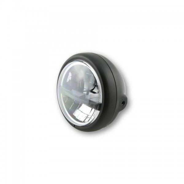 HIGHSIDER 5 3/4 Zoll LED-Scheinwerfer PECOS TYP 5, schwarz matt für