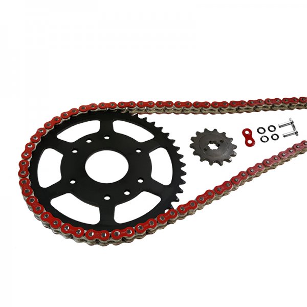 Kettensatz EK-Chain 520 MVXZ-2 rot für Honda CB750 Hornet, Typ RH12 ab Modelljahr 2023-