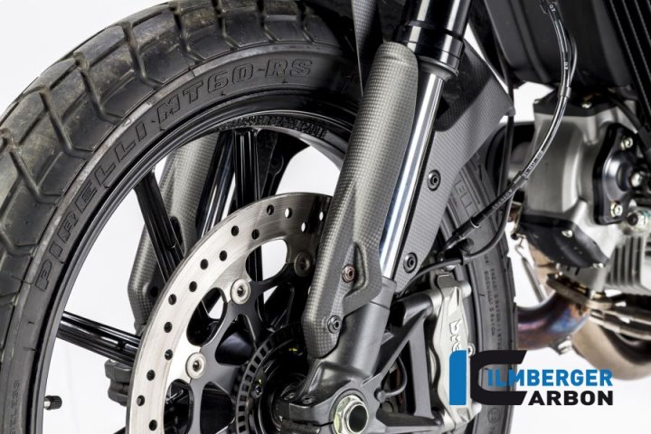 Ilmberger Carbon Standrohrcover links matt für Scrambler 800 Full Throttle KC