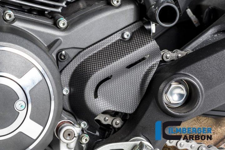 Ilmberger Carbon Ritzelabdeckung matt für Scrambler 800 Classic KC