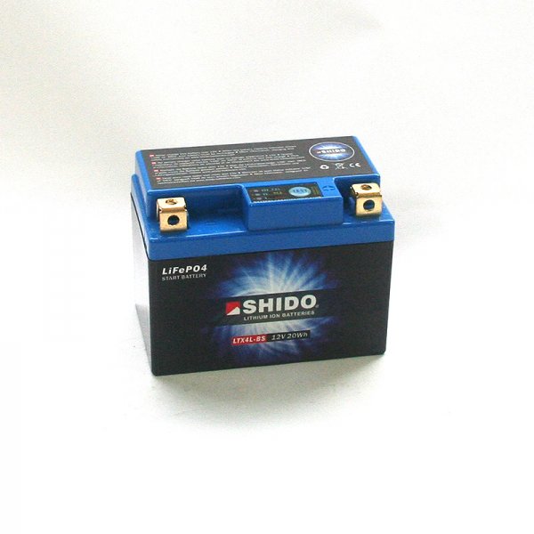 SHIDO Lithium-Batterie LTX4L-BS-Li Aerox 100 SB05 Speed 50 B99 RX125 KX Pandora 50 B22