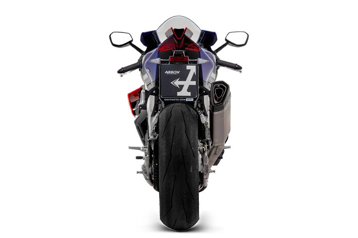 ARROW Racing-Auspuff PISTA mit Edelstahl Zwischenrohr für Aprilia RSV4 1100 Factory 2021- , Tuono V4