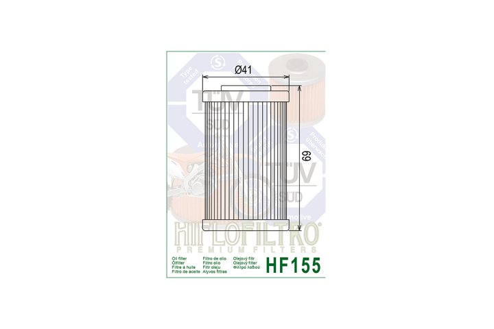 HIFLO Filter Ölfilter HF155 HUSAB/KTM/MUZ * 400 EXC FS550 701 Enduro HUSQVARNA701 RR250