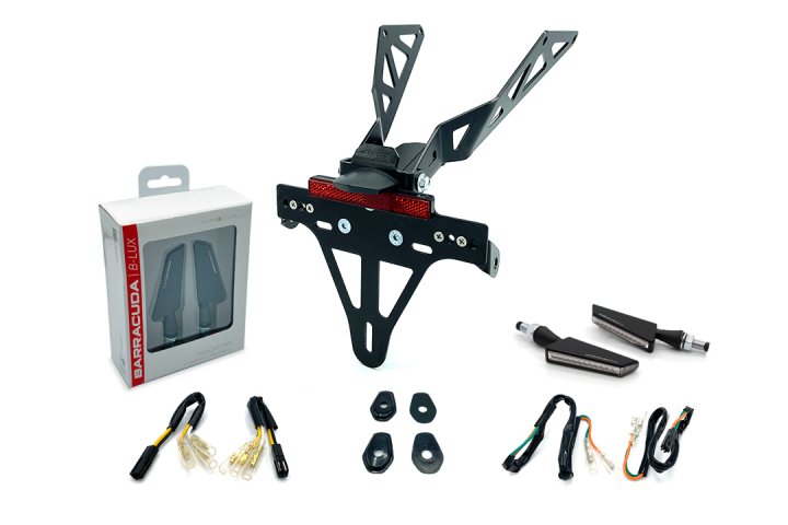 alpha Technik Kennzeichenhalter-Kit für Honda CB/CBR650R/RA für CB650R Neo Sports Cafe RH02 EURO5