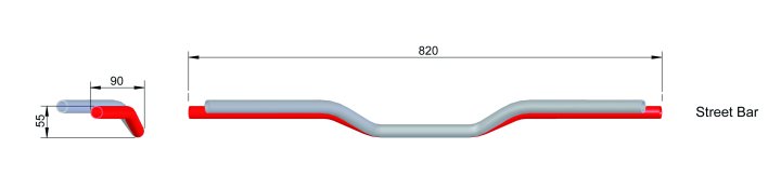 LSL Street Bar L00, stahl, schwarz