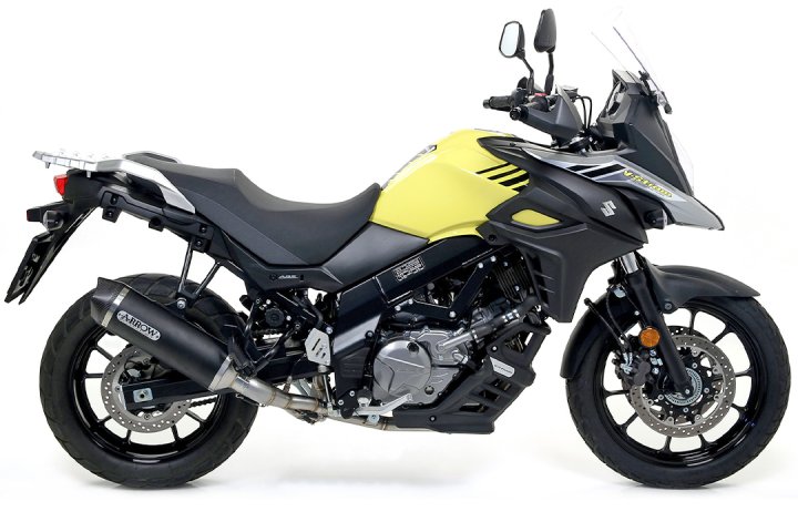ARROW Auspuff RACE TECH für Suzuki V-Strom 650 (XT), 2017- aus Aluminium, schwarz