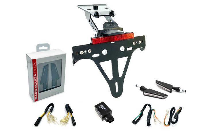 alpha Technik Kennzeichenhalter-Kit für Honda CB/CBR650FA für CB650F A RC97 EURO4